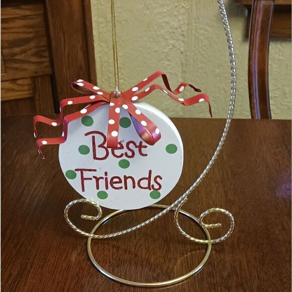 Best Friend Wooden Plaque on Hanger - Picture 1 of 7